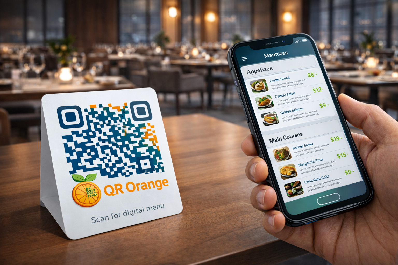 Scan QR menu