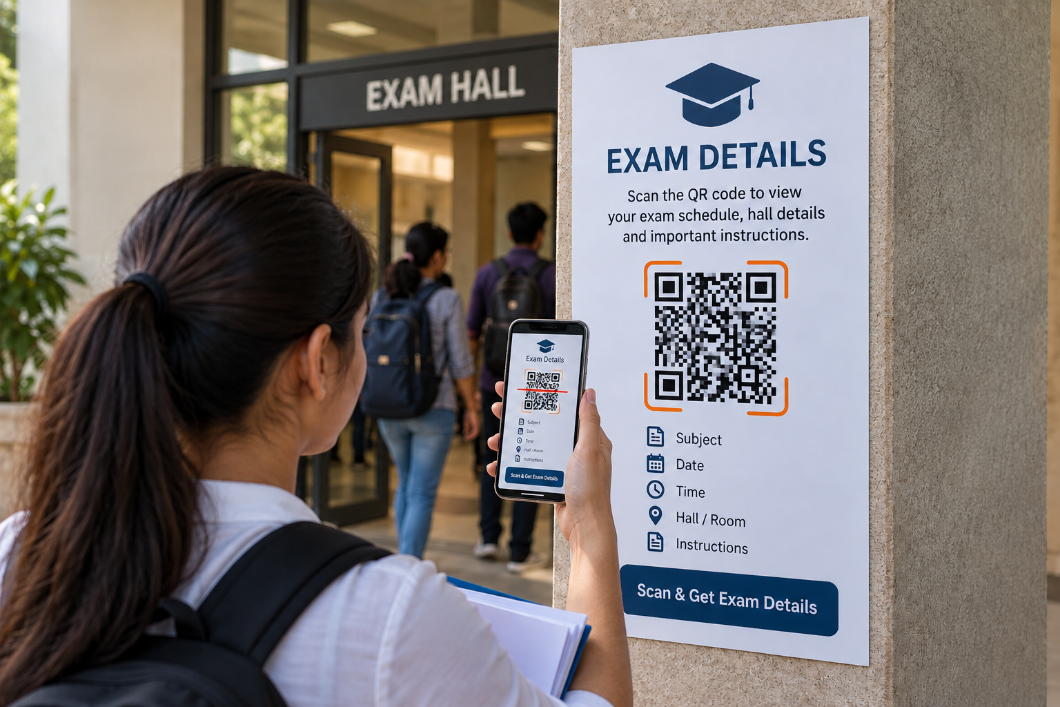Exam QR Codes: A Smarter Way to Share Exam Details and Hall Information