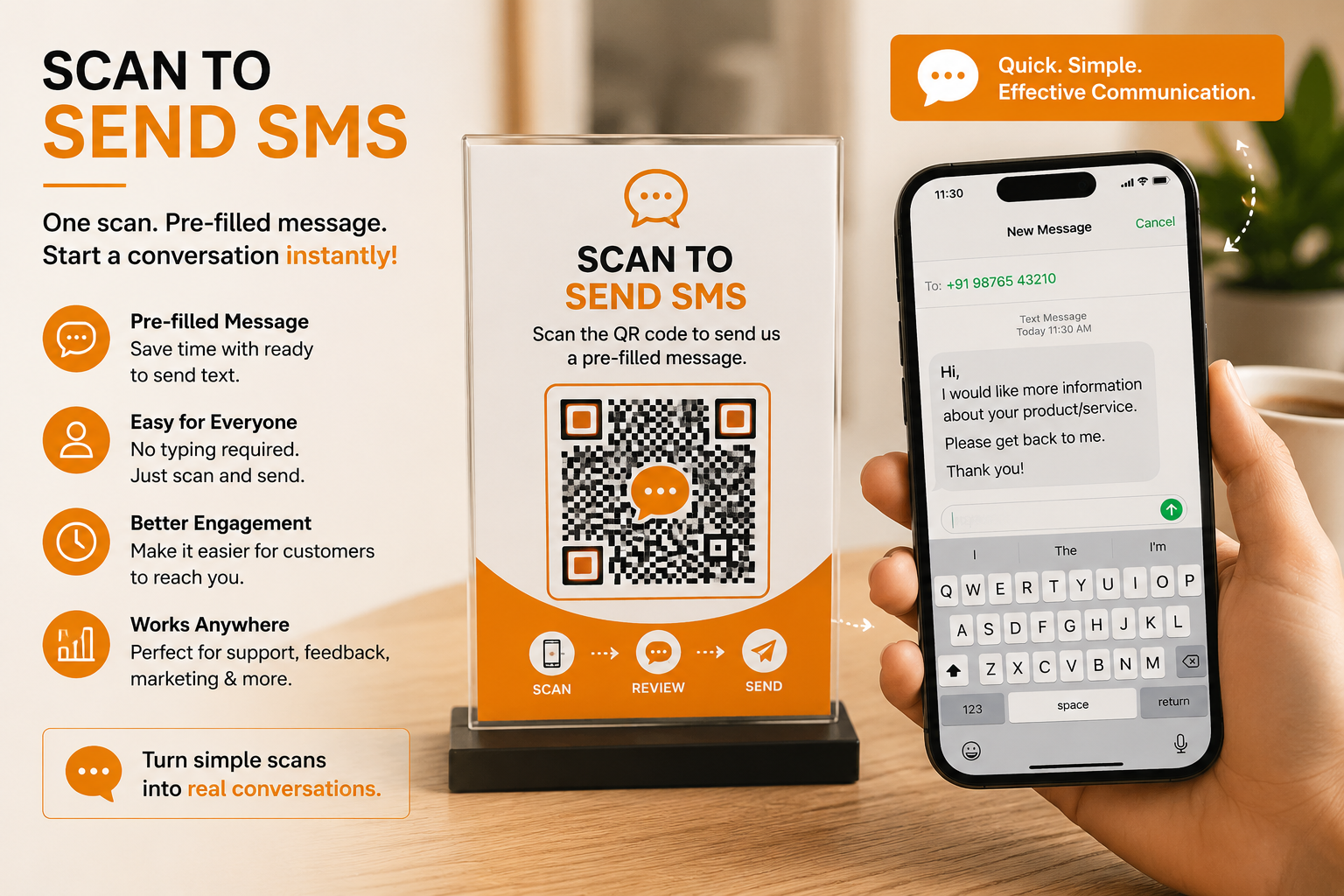 SMS QR Codes: Turn One Scan Into an Instant Customer Message