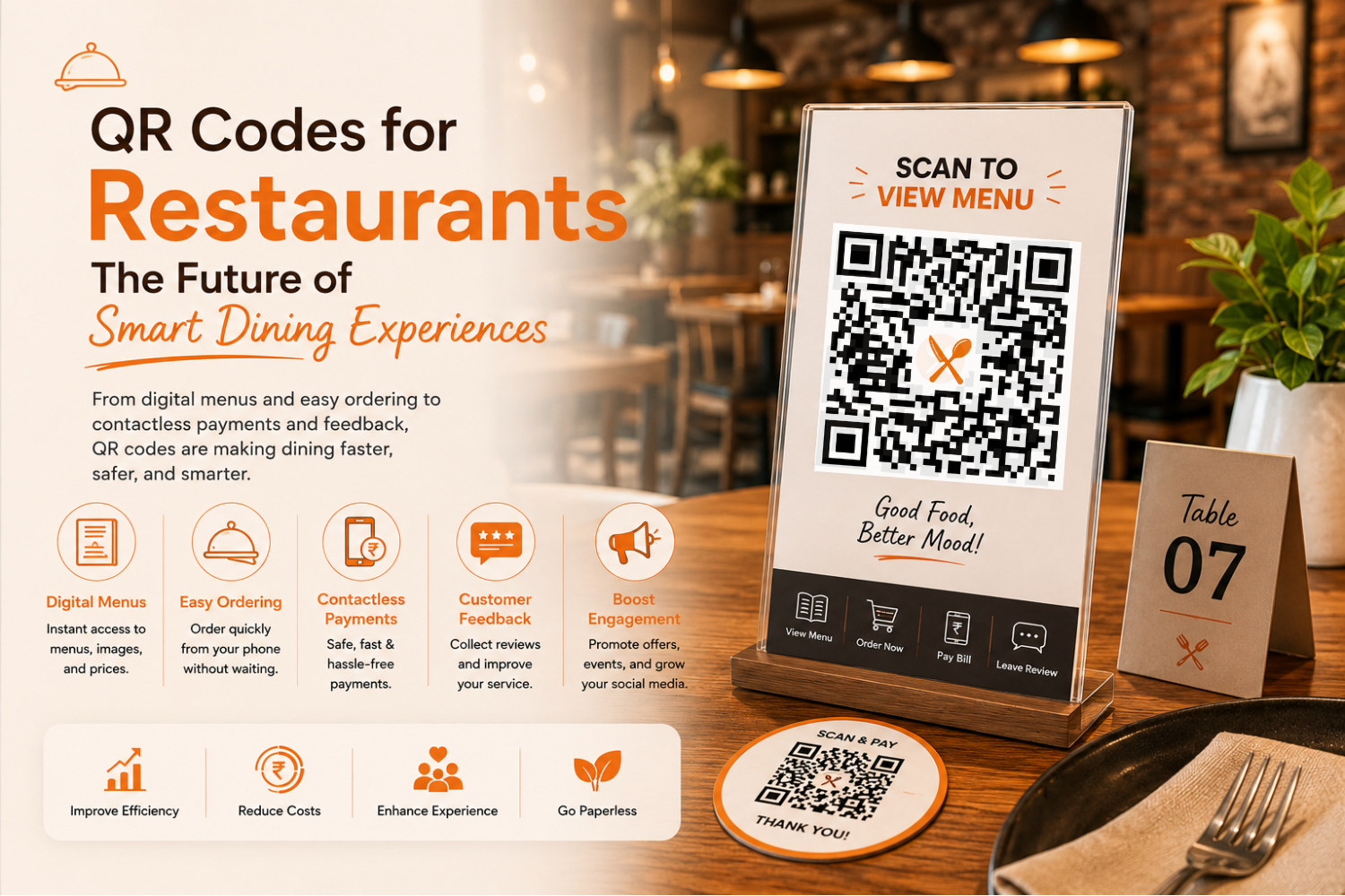 QR Codes for Restaurants: Making Dining Faster and Smarter